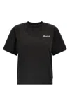 Moncler Grenoble Embossed Logo Cotton Jersey T-shirt In Black