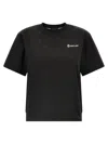 Moncler Grenoble Embossed Logo Cotton Jersey T-shirt In Black