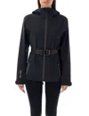 Moncler Relaxed Fit Technical Jacket With Adjustable Features In Black