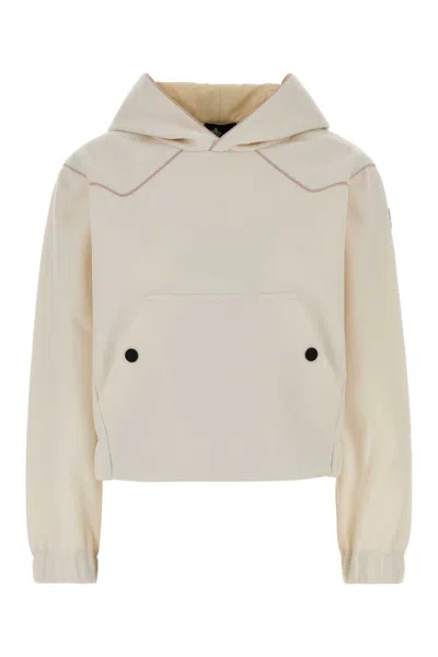 Moncler Grenoble Flannel Crewneck Sweatshirt In Neutral