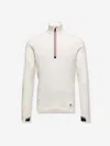 Moncler Polartec Half Zip Sweatshirt In Black