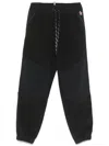 Moncler Grenoble Fleece Panelled Joggers In Black