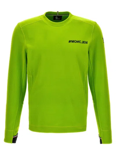 Moncler Grenoble Fleece Sweatshirt In Green