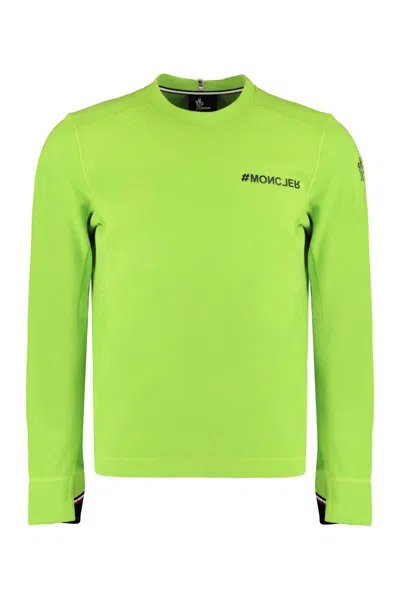 Moncler Grenoble Crewneck Long In Green