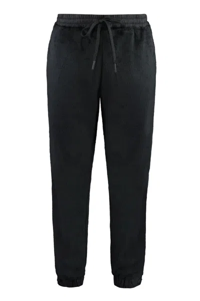 Moncler Grenoble Fleece Trousers In Black