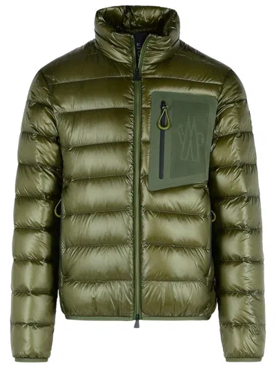 MONCLER MONCLER GRENOBLE 'FRASER' GREEN POLYAMIDE DOWN JACKET