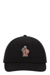 Moncler Grenoble Gabardine Baseball Cap In Black