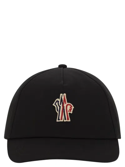 Moncler Grenoble Women Gabardine Baseball Cap In Black