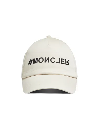 Moncler Grenoble Gabardine Baseball Cap In Nude