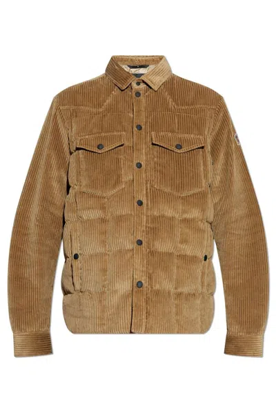 Moncler Gelt Shirt Jacket In Khaki