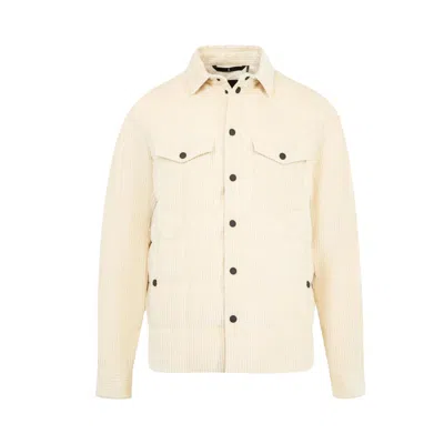 Pre-owned Moncler Grenoble Gelt Shirt Jacket 'cream' | Men's Size 4 In White