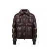 Moncler Glossy Ski Down Jacket In Black