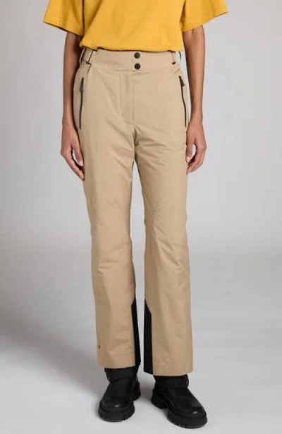 Moncler Technical Primaloft Gore-tex Ski Trousers In Camel