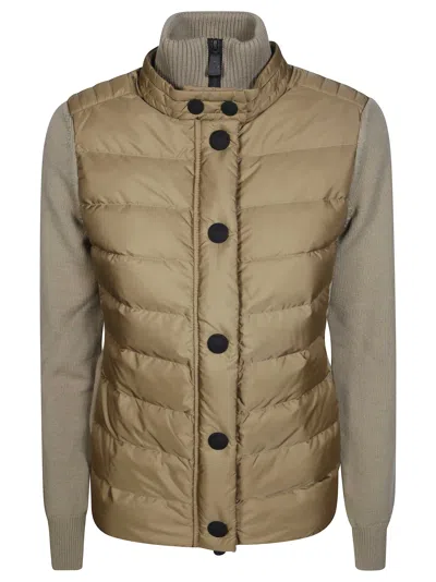 Moncler Grenoble Grenoble Mini Cardigan For Women In Brown