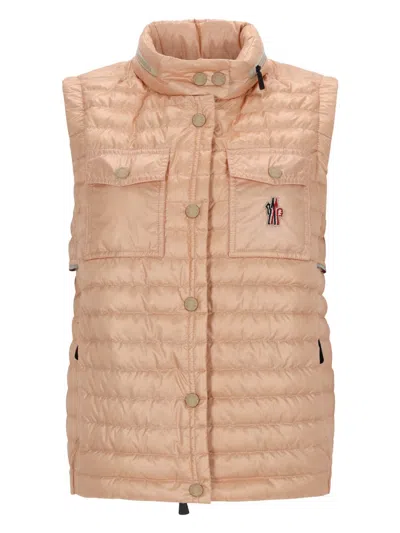 Moncler Grenoble Gumiane Nylon Vest For Women In Neutral