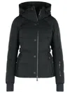 Moncler Grenoble Black Stretch Nylon Guyane Down Jacket In Blue