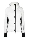Moncler Grenoble Guyane Hooded Ski Jacket In Cream