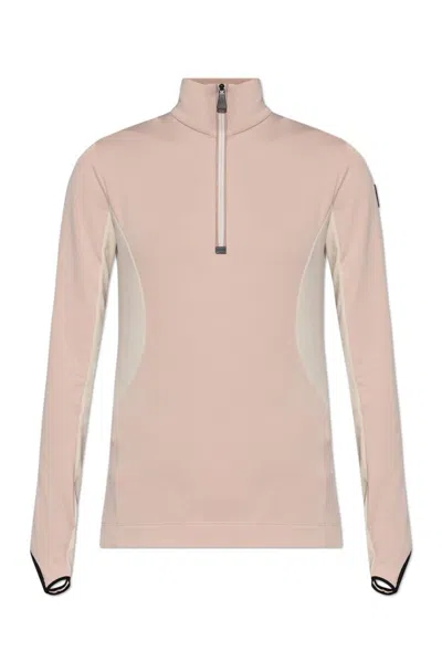 Moncler Colour-block Ski Top In Pink