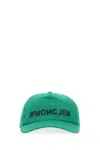 Moncler Logo-plaque Detail Baseball Cap In Green
