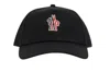 Moncler Grenoble Branded Baseball Cap In Black