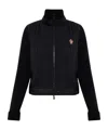 Moncler Grenoble High Neck Quilted Cardigan In Black