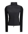 Moncler Grenoble High-neck Zipped Cardigan In Black