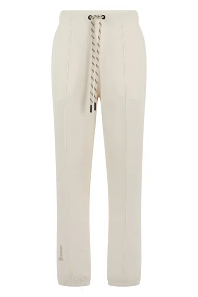 Moncler Grenoble High-waisted Track Joggers In Neutral