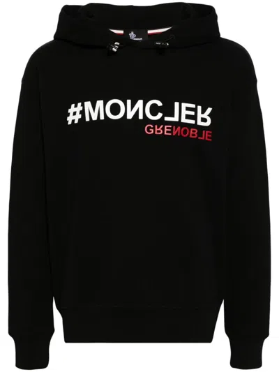 Moncler Grenoble Hoodie Clothing In Black