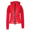 Moncler Grenoble Hoodie With Down Front In Red