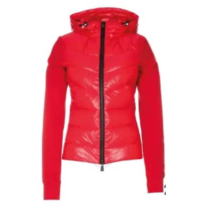 Moncler Grenoble Hoodie With Down Front In Red