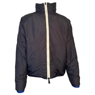 Pre-owned Moncler Grenoble Hostun Jacket Size 3 Large Reversible Teddy Fleece & Down In Black