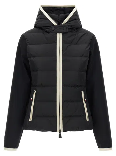 Moncler Grenoble Hybrid Padded Down Jacket In Black