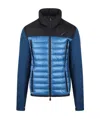 Moncler Padded Polartec® Zip-up Jacket In Blue