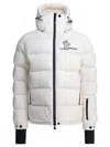 Moncler Isorno White Hooded Ski Down Jacket In White