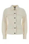 Moncler Grenoble Long Sleeve Shirt In Interlock In White