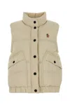 Moncler Grenoble Ivory Nylon Baise Down Jacket In White