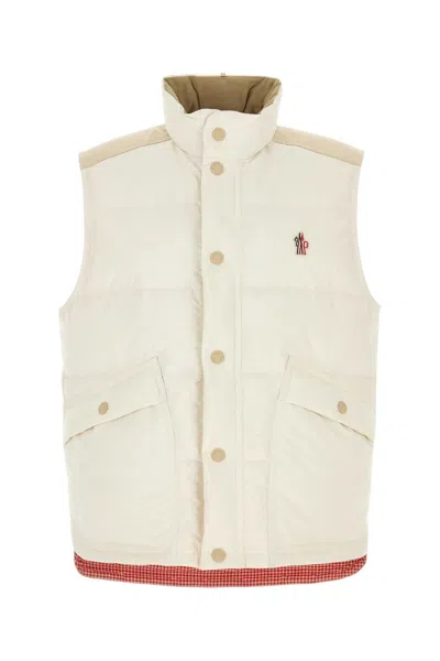 Moncler Grenoble Ivory Polyester Sleeveless Scais Down Jacket In Neutral