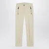 Moncler Grenoble Ivory Slim Trousers In Gore-tex In Neutral