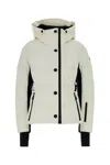 Moncler Grenoble Ivory Stretch Polyester Guyane Down Jacket In White