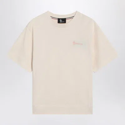 Moncler Grenoble Ivory T-shirt In In White