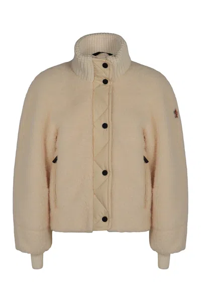 MONCLER MONCLER GRENOBLE IVORY TEDDY AYLES JACKET