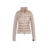 Moncler Padded Zip-fastening Jacket In Brown