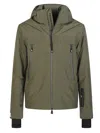 Moncler Zip-up Hooded Jacket In Green
