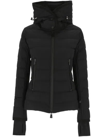 Moncler Hooded Padded Jacket In Black