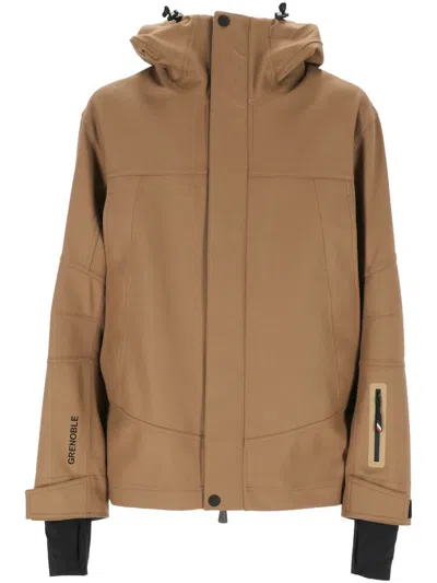 Moncler Avoriaz Ski Jacket In Brown
