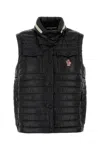 Moncler Vests With Logo In Black