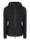 Moncler Womens Black Zumeles Brand-patch Slim-fit Stretch-woven Blend Jacket In Black