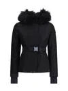 Moncler Laplance Hooded Ski Jacket In Black