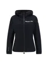 Moncler Valles Hooded Jacket Black In Black
