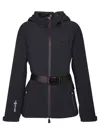Moncler Fex Hooded Shell Jacket With In Black